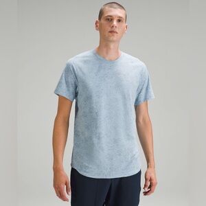 Lululemon License to Train SS Shirt, Terrain Texture Jacquard Blue, XL